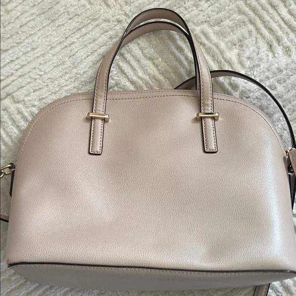 Kate Spade Beige Leather Satchel